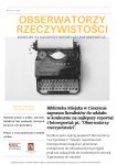 KONKURS NA REPORTAŻ I FOTOREPORTAŻ OBSERWATORZY RZECZYWISTOŚCI